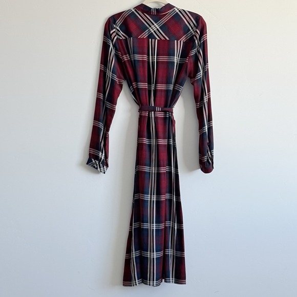 J Jill Ruby Multi Plaid Shirt Dress Woman Small Tall Career Old Money Preppy - Picture 3 of 8